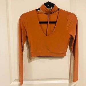 NWT Cute Cropped Top w/ Choker